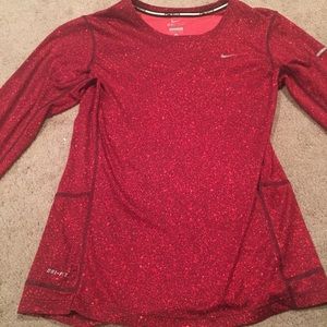 Long Sleeve Athletic Nike Workout Top